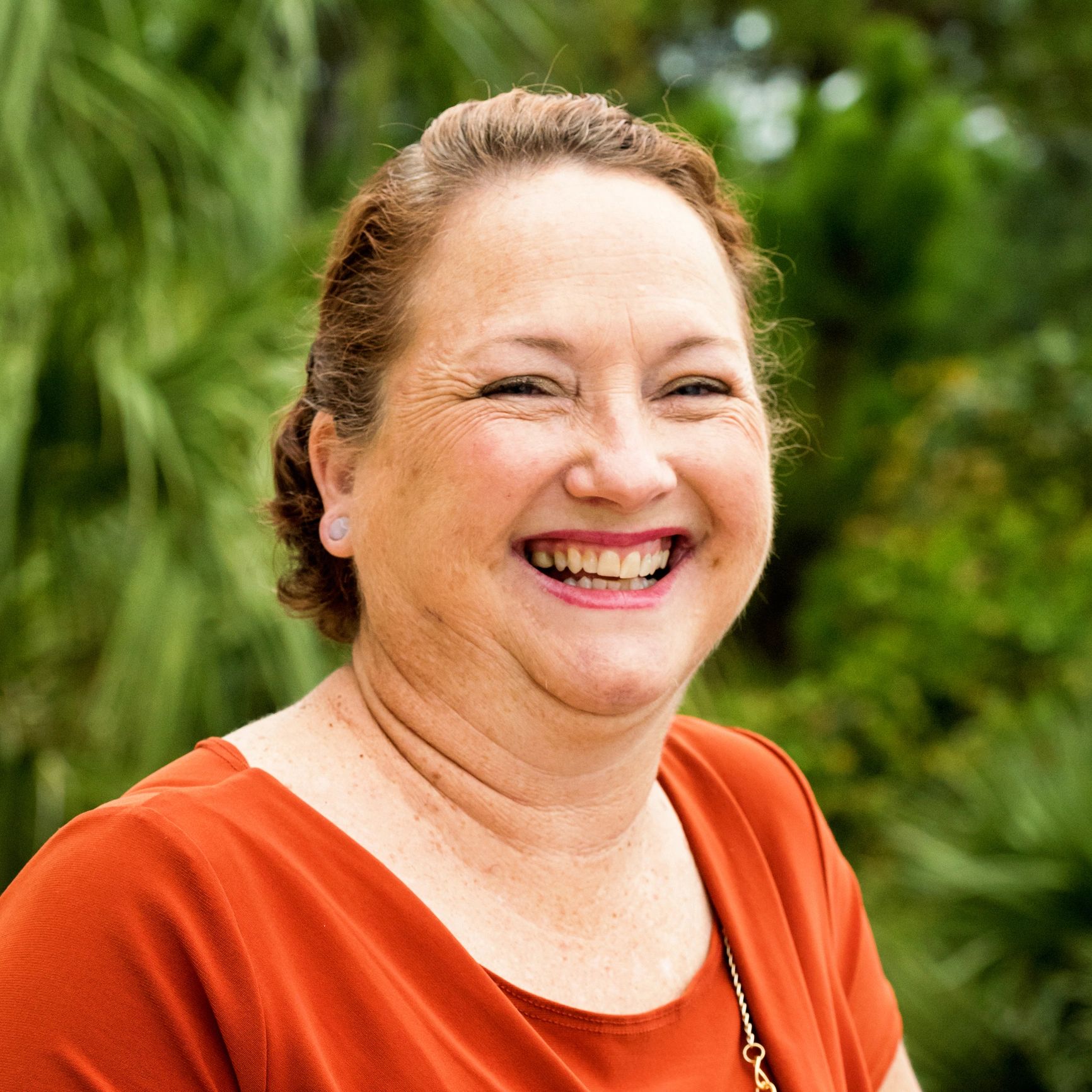 Smiling client portrait
