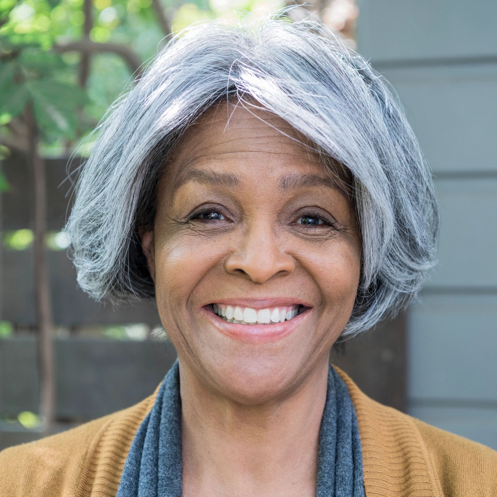 Smiling client portrait